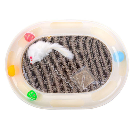 Ultimate Cat Claw Care: Multifunctional Corrugated Paper Cat Scratcher-0