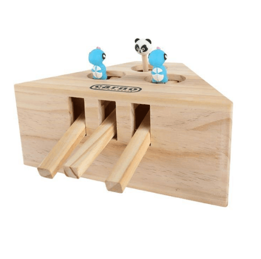 Interactive Wooden Cat Toy - Fun For Hamsters, Kittens, And Cats!-0