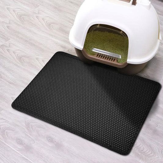 Double-Layered Cat Litter Mat - Stylish And Functional-0