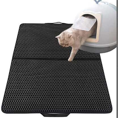 Double-Layered Cat Litter Mat - Stylish And Functional-3
